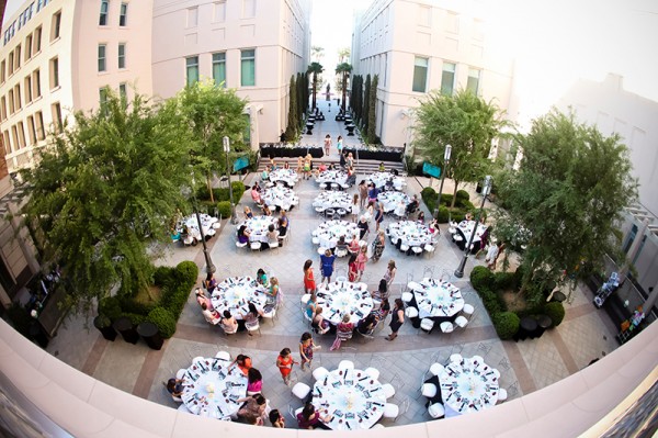 Courtyard reception. Credit: Smith Center