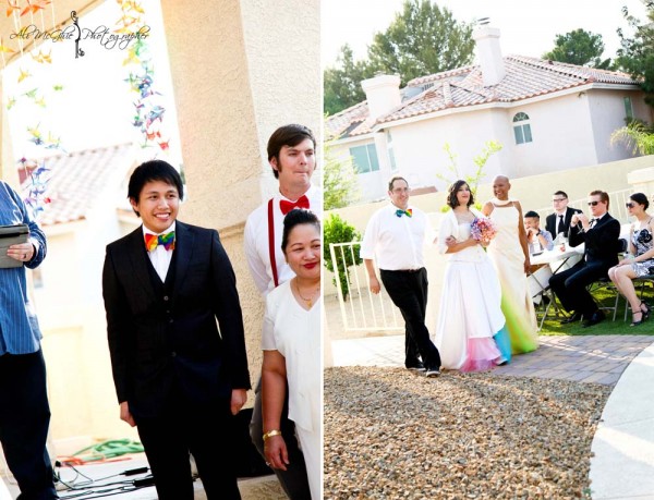 DIY Rainbow Vegas Wedding - Ali McGhie Photo
