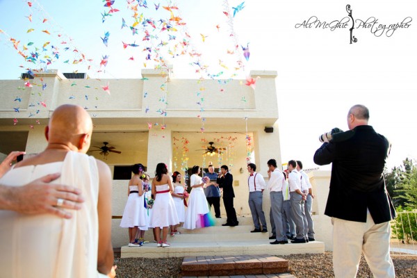 DIY Rainbow Vegas Wedding - Ali McGhie Photo