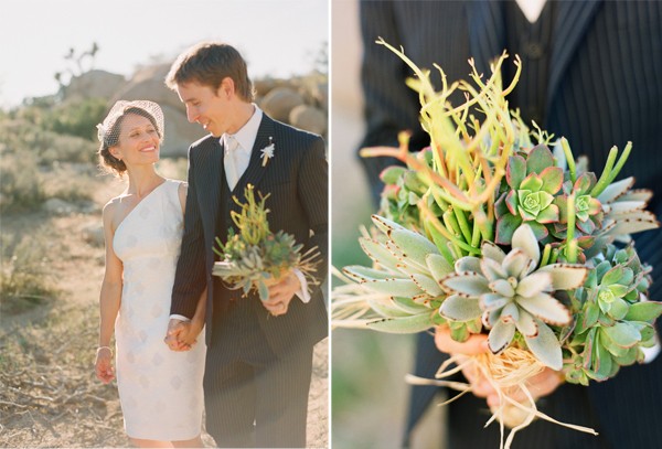 vegas desert wedding bouquet