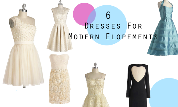 Modern Elopement Dress Options