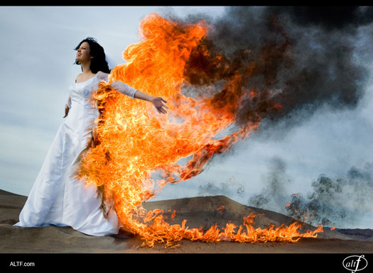 Alt F Photography - Trash the Dress Fire