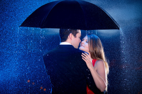 Rainy Engagement Session in Las Vegas | F-Sequence Photography