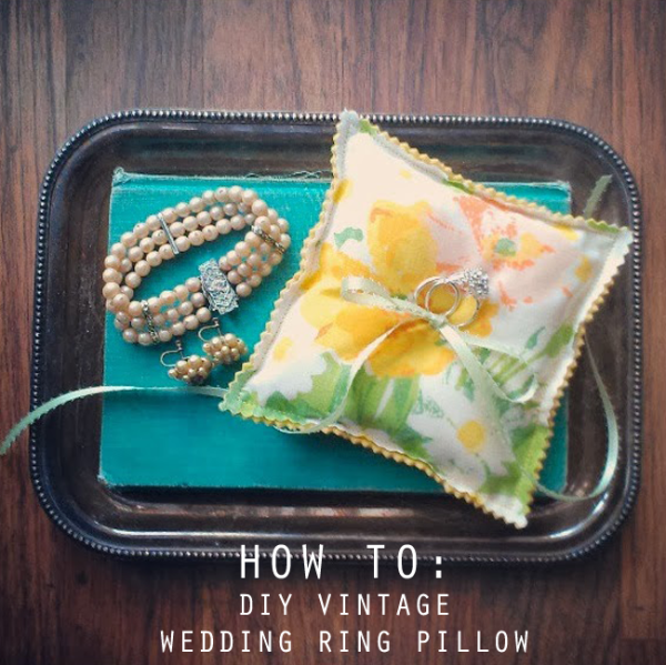 How To: DIY a Vintage Wedding Ring Pillow