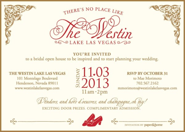 Westin Lake Las Vegas Bridal Open House