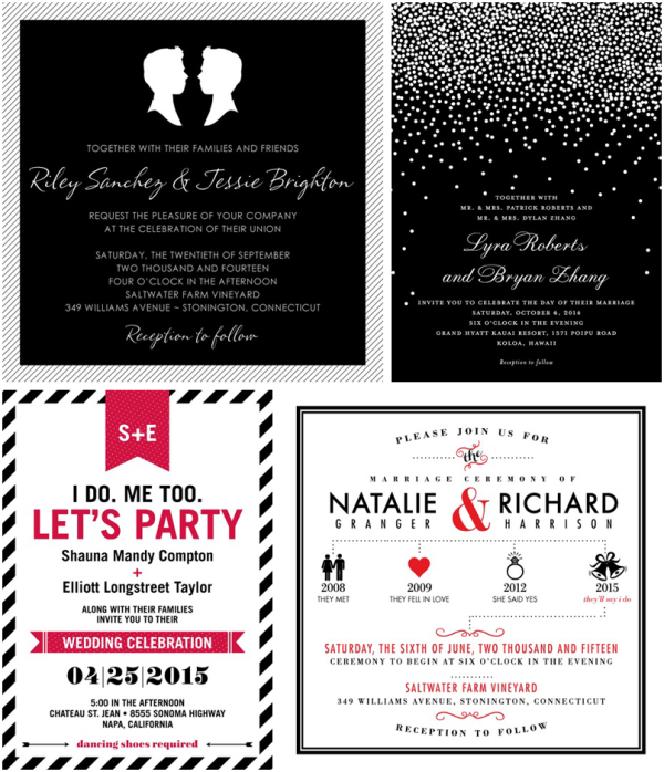 Unique Vegas Wedding Invitations by Wedding Paper Divas 