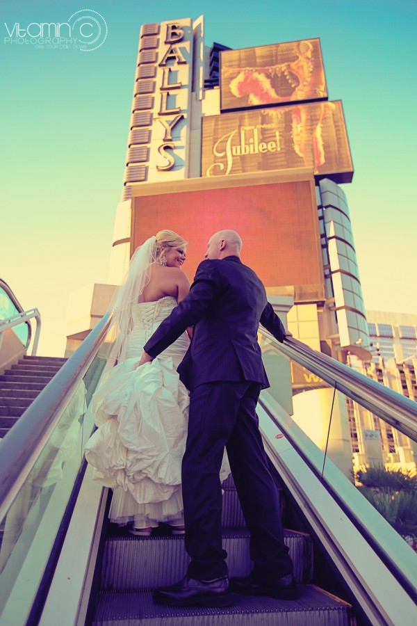 Las Vegas Strip Wedding Portraits | Vitamin C Photography