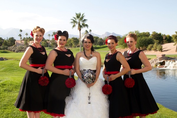 Black and Red Wedding at Canyon Gate | Little Vegas Wedding