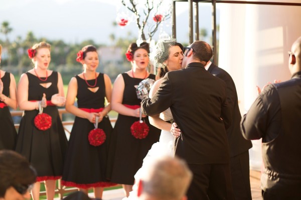 Black and Red Wedding at Canyon Gate | Little Vegas Wedding