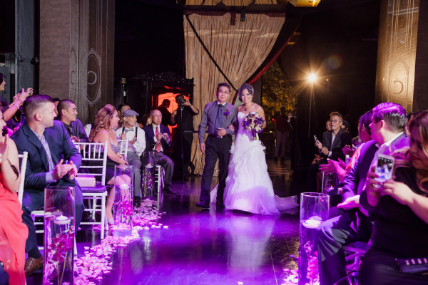 Purple Nightclub Wedding at Chateau | Little Vegas Wedding