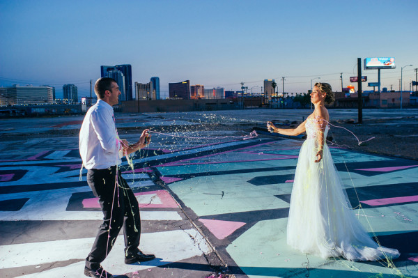 Vibrant Downtown Las Vegas Wedding | Little Vegas Wedding