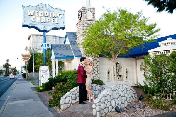 Stylish Vow Renewal | Little Vegas Wedding