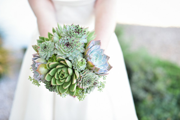 Succulent Bouquet | Little Vegas Wedding