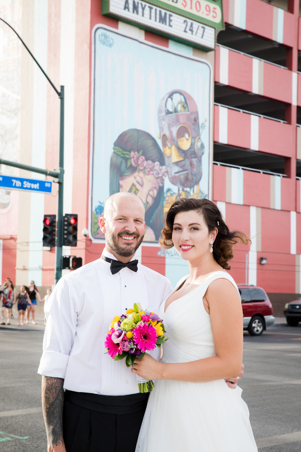 Whimsical Downtown Vegas Elopement | Little Vegas Wedding