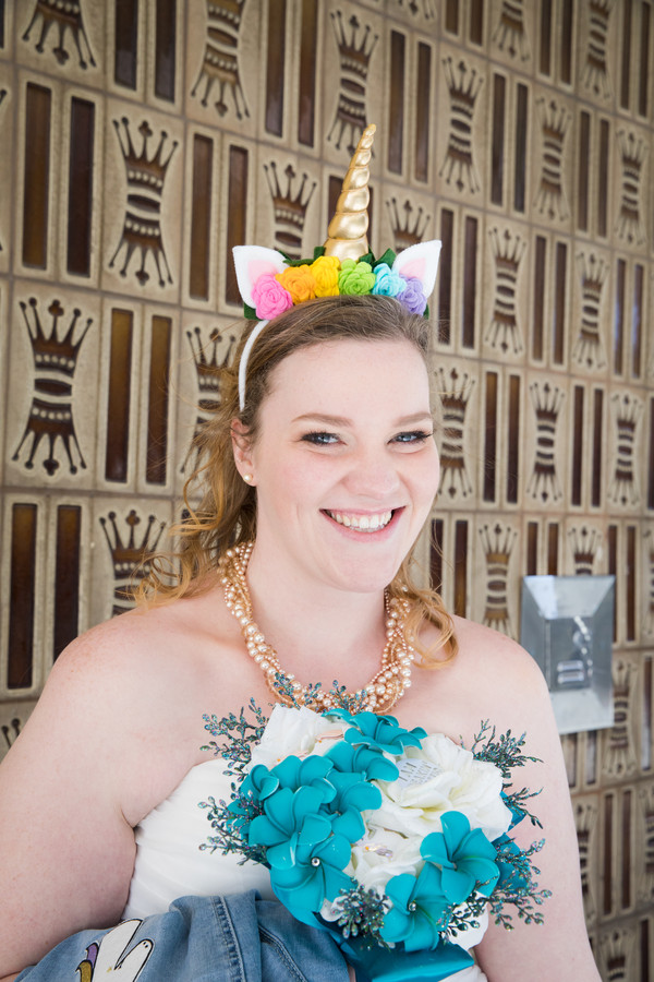 Unicorn Wedding at Neon Museum | Little Vegas Wedding by Taylored Photo Memories