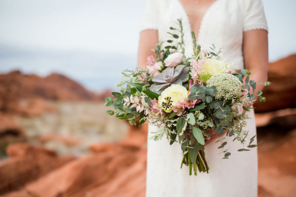 Intimate Valley of Fire Elopement | Little Vegas Wedding