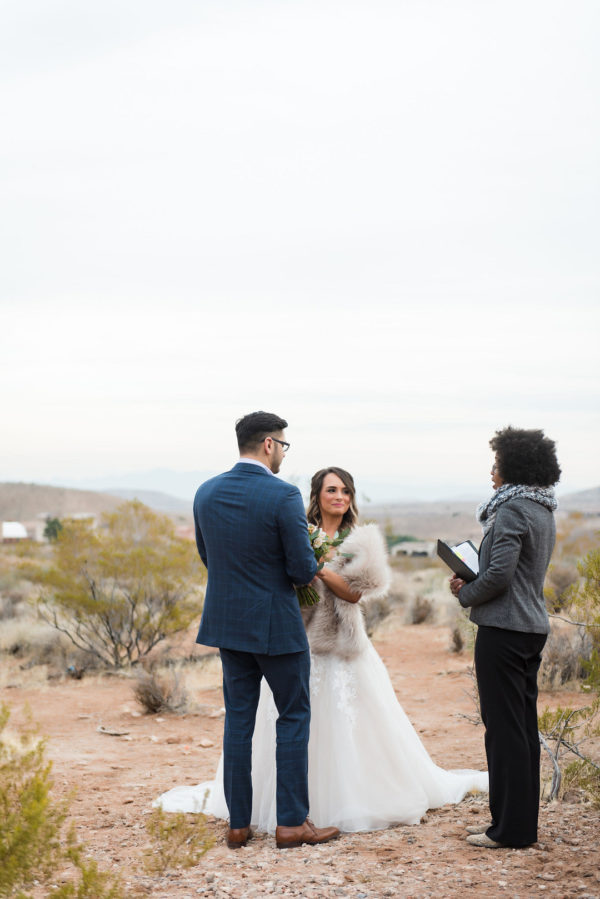 Cozy Winter Elopement at Red Rock Canyon | Little Vegas Wedding
