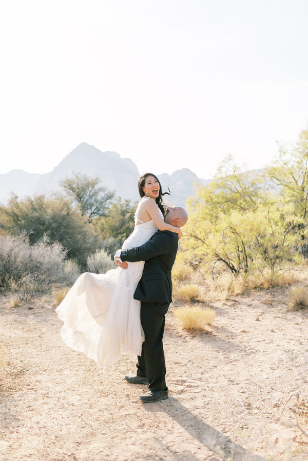 Intimate Boho Elopement in the Desert at Red Rock | Little Vegas
