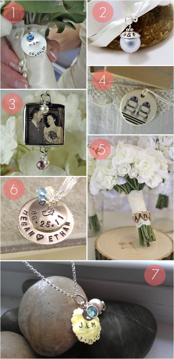 wedding day bouquet charms etsy las vegas wedding