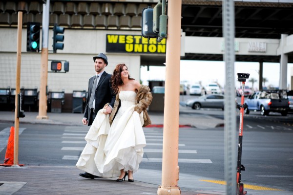 old school glamour vegas bridal shoot