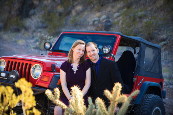 Jeep Photo Shoot - Las Vegas Elopement Photography - adventure wedding photography