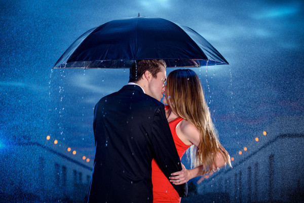 Rainy Engagement Session in Las Vegas | F-Sequence Photography