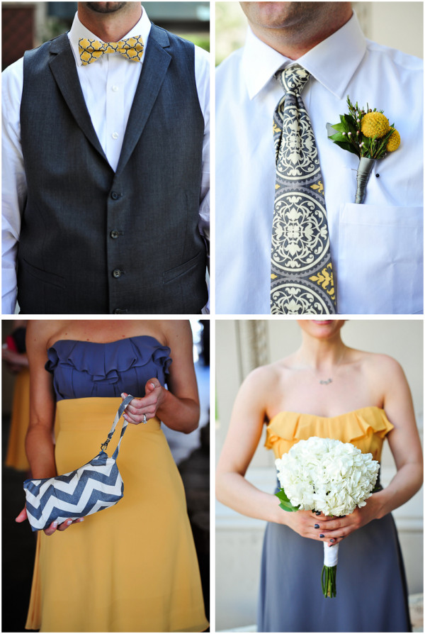Yellow + Gray Joes Stonecrab Las Vegas Reception | JamieY Photog