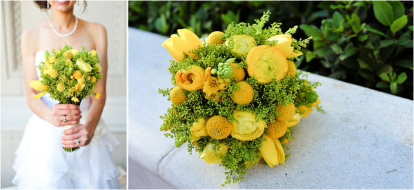 Yellow + Gray Joes Stonecrab Las Vegas Reception | JamieY Photog