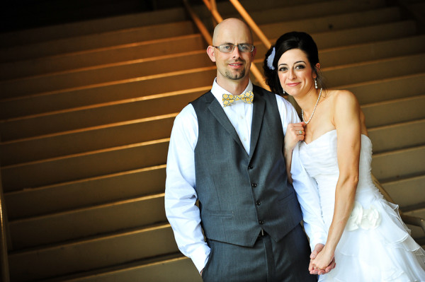 Yellow + Gray Joes Stonecrab Las Vegas Reception | JamieY Photog