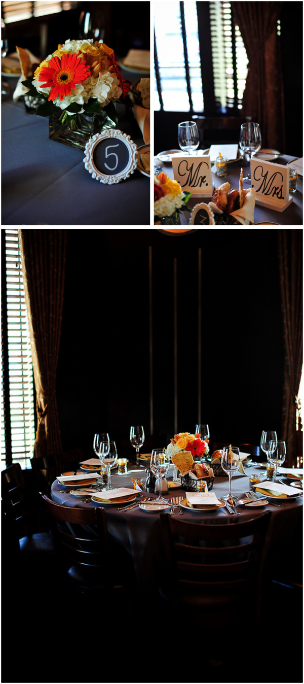 Yellow + Gray Joes Stonecrab Las Vegas Reception | JamieY Photog