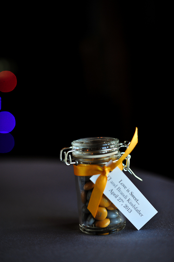 Yellow + Gray Joes Stonecrab Las Vegas Reception | JamieY Photog