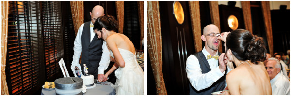 Yellow + Gray Joes Stonecrab Las Vegas Reception | JamieY Photog