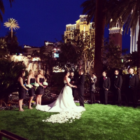 Mirage Daytime Volcano Wedding | Little Vegas Wedding