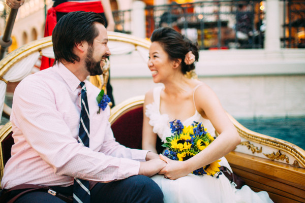 Venetian Gondola Elopement | Little Vegas Wedding
