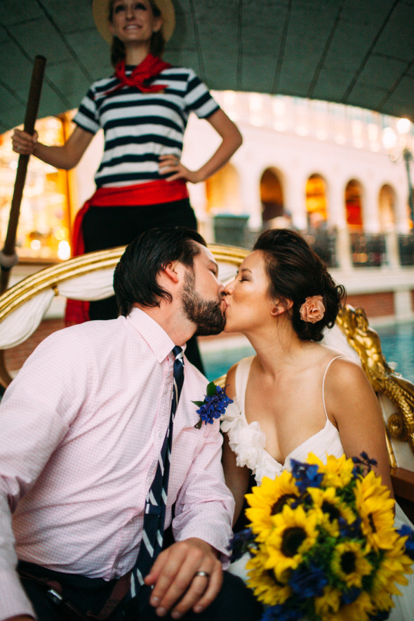 Venetian Gondola Elopement | Little Vegas Wedding