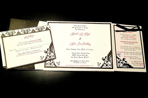 Black and Red Wedding at Canyon Gate | Little Vegas Wedding