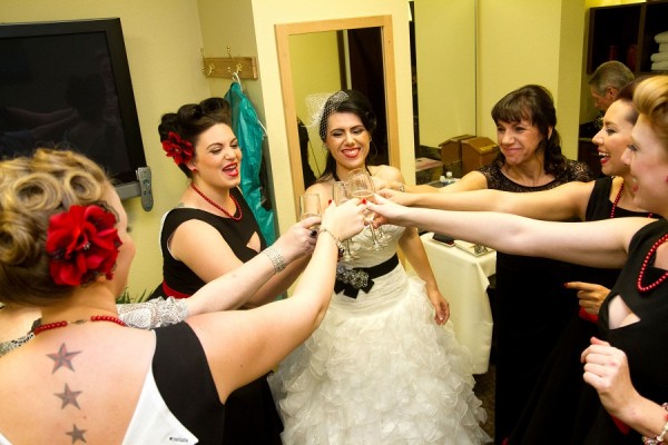 Black and Red Wedding at Canyon Gate | Little Vegas Wedding