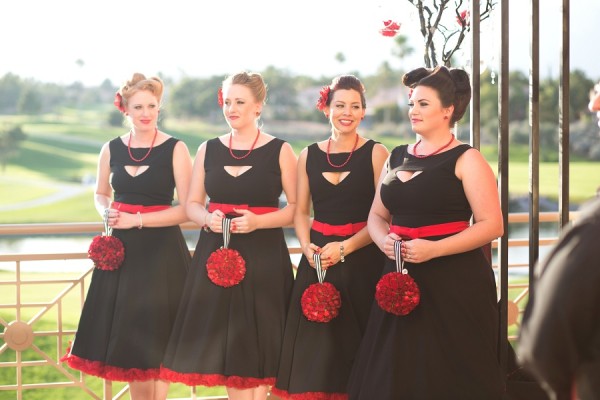 Black and Red Wedding at Canyon Gate | Little Vegas Wedding
