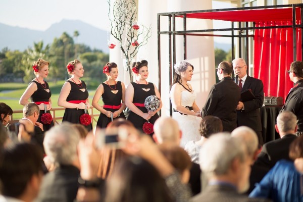 Black and Red Wedding at Canyon Gate | Little Vegas Wedding