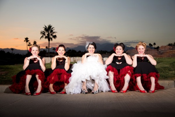 Black and Red Wedding at Canyon Gate | Little Vegas Wedding
