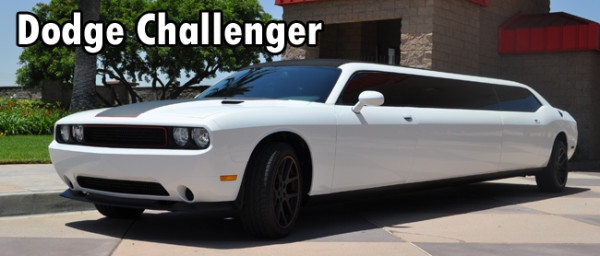 Dodge Challenger Limo | Unique Las Vegas Wedding Transportation | Little Vegas Wedding