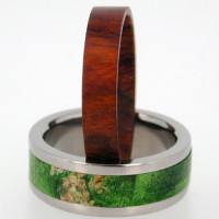 Wood Inlay Men's Wedding Ring | 28 Unique Wedding Rings for Men