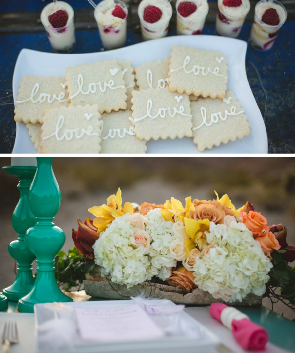 Desert + Feather Wedding Style | Little Vegas Wedding