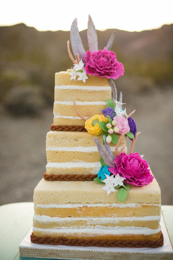 Desert + Feather Wedding Style | Little Vegas Wedding