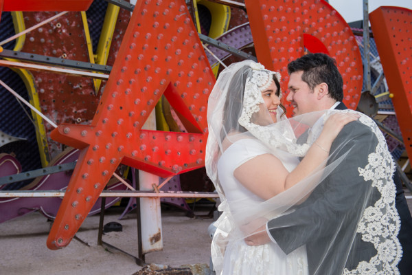 Neon Museum Wedding | Little Vegas Wedding