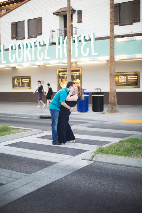 DTLV + Neon Museum Engagement | Little Vegas Wedding