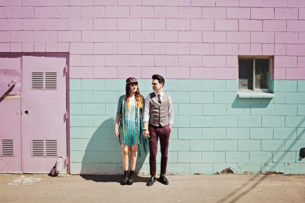 Downtown Las Vegas Engagement | Little Vegas Wedding