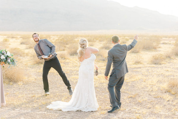 Dry Lake Bed Elopement | Little Vegas Wedding