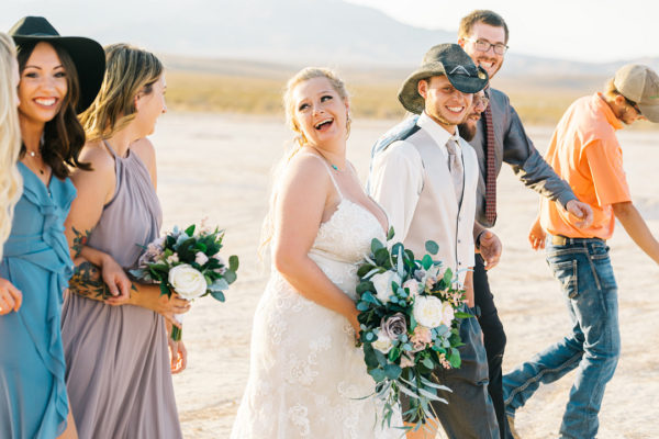 Dry Lake Bed Elopement | Little Vegas Wedding