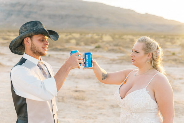 Dry Lake Bed Elopement | Little Vegas Wedding